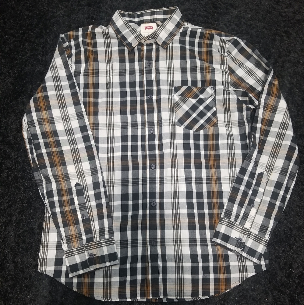 Levi's Plaid Button Up Shirt